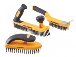 Roughneck 3 Piece Heavy Duty Wire Brush Set £14.99